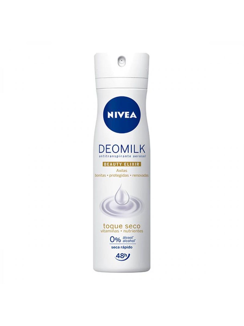 Desodorante Aerossol Feminino Nivea Deomilk Toque Seco 150ml