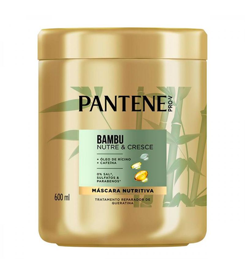 Mascara Para Tratamento Pantene 600ml Bambu