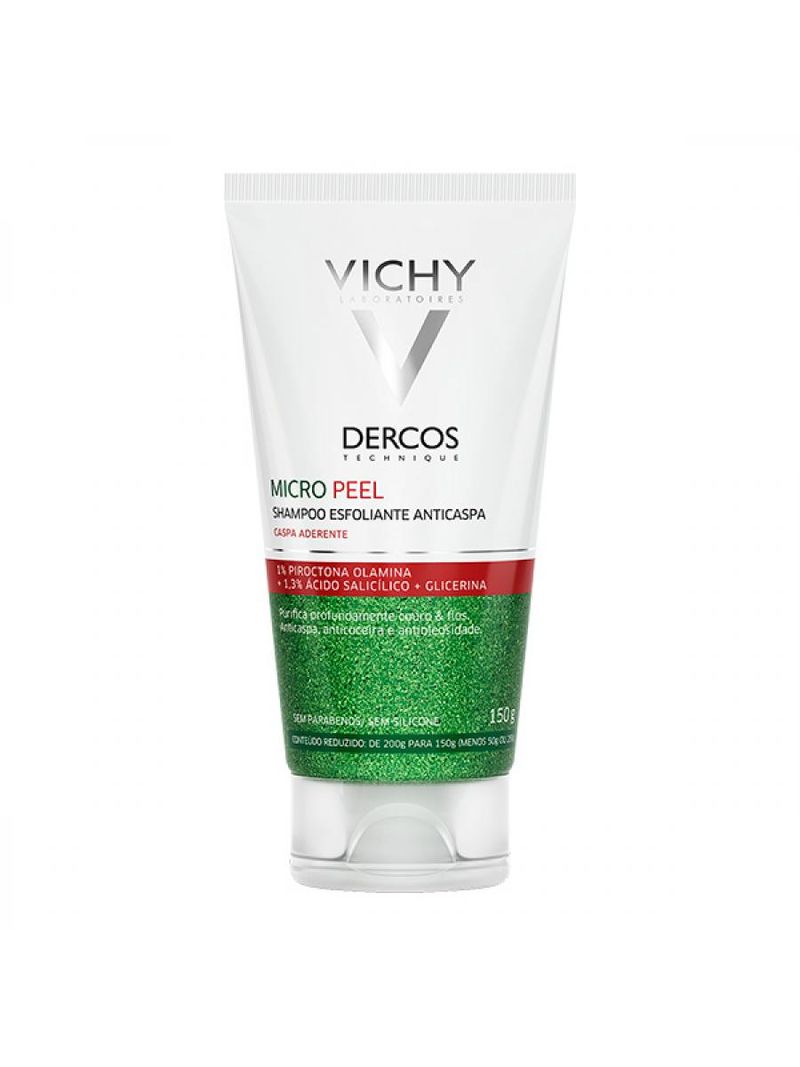 Vichy Dercos Micro Peel Shampoo Esfoliante Anticaspa 150g