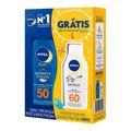 Protetor Solar Nivea Protect E Hidrata Fps50 200ml + Sensitive Sun Kids  Fps60 100ml