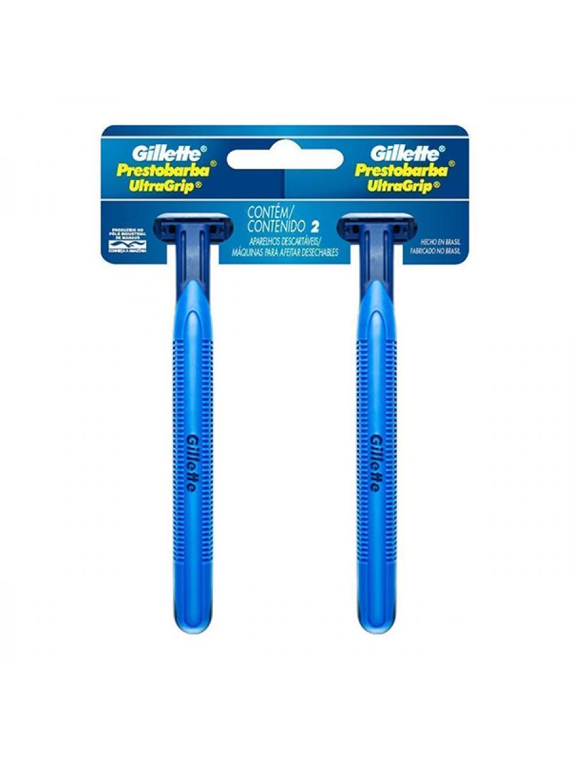 Aparelho Gillette Prestobarba Ultragrip Com 2 Unidades