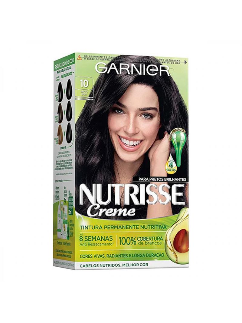 Tintura Nutrisse Creme 10 Ônix Preto