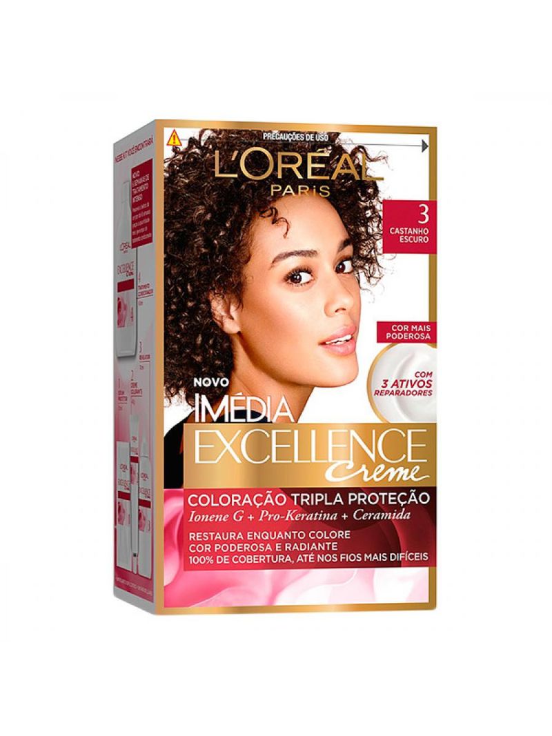 Tintura Imédia Excellence 3 Castanho Escuro