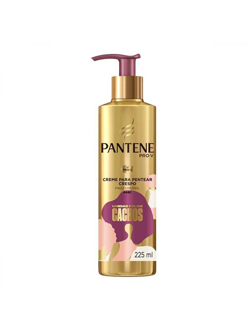 Creme Para Pentear Pantene Unidas Pelos Cachos 225ml