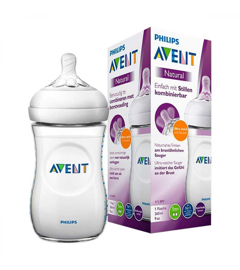 Mamadeira Avent Pétala Transparente 033/17 260ml