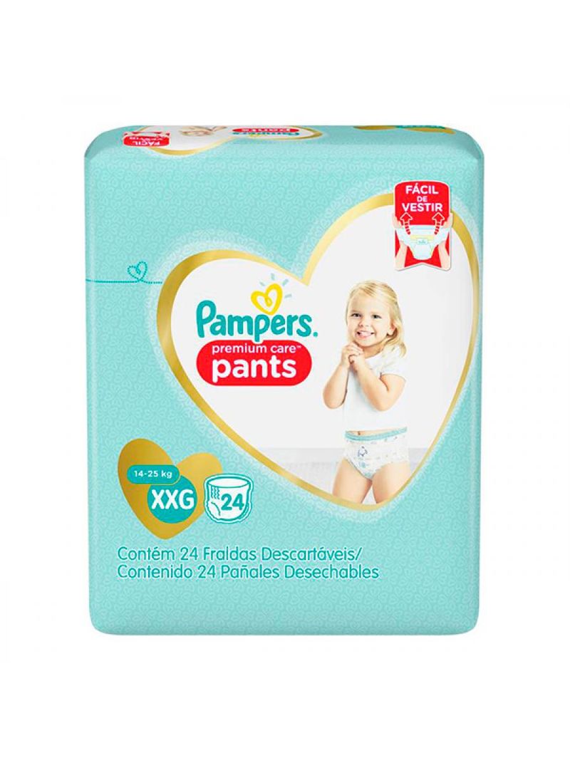 Fralda Pampers Pants Premium Care Xxg Mega Com 24 Unidades