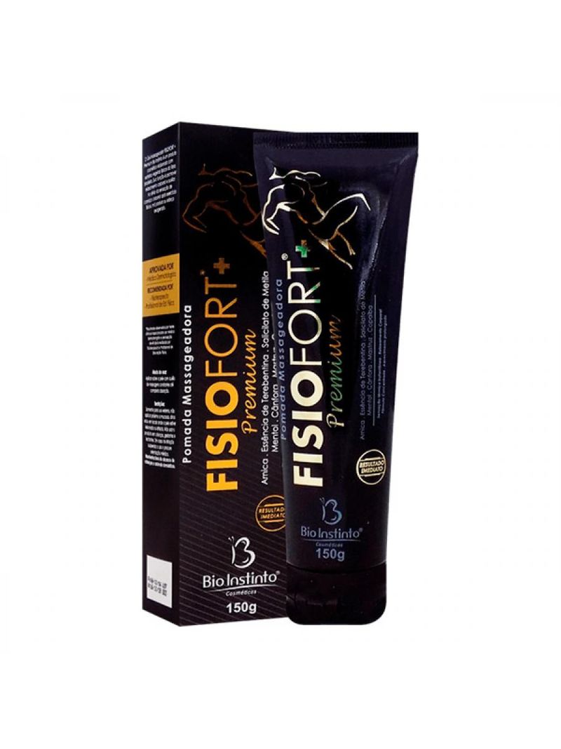 Pomada Massageadora Fisiofort Premium Bio Instinto 150g