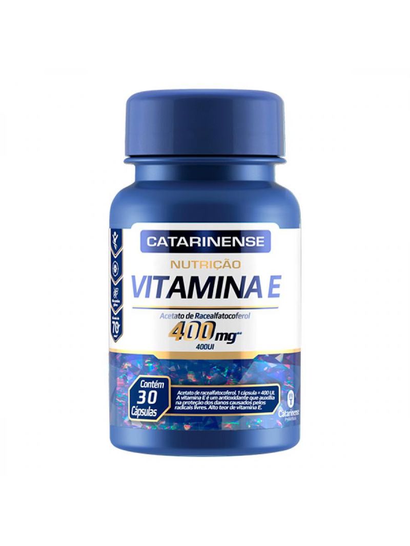 Vitamina E 400mg Catarinense Com 30 Cápsulas