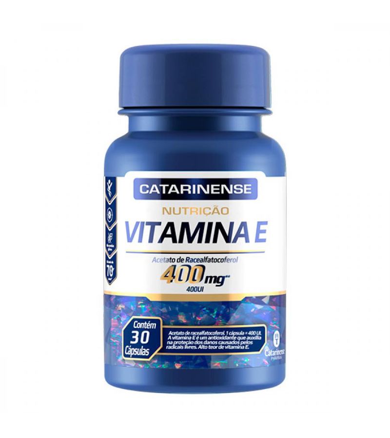 Vitamina E 400mg Catarinense Com 30 Cápsulas