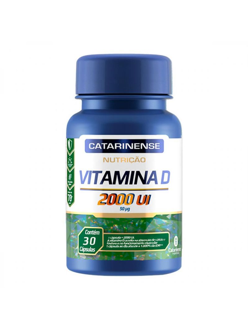 Vitamina D 2000ui Catarinense Com 30 Cápsulas