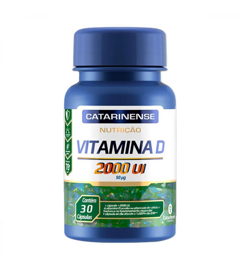 Vitamina D 2000ui Catarinense Com 30 Cápsulas