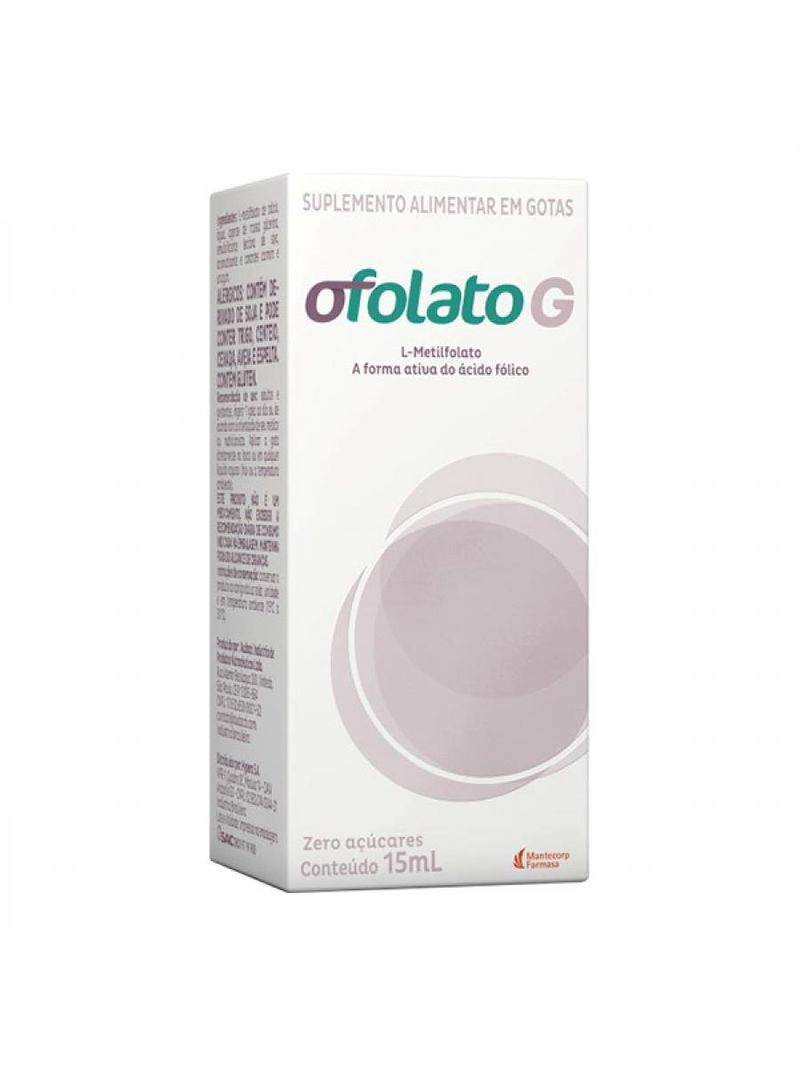 Ofolato G Gotas 15ml Sem Açúcar