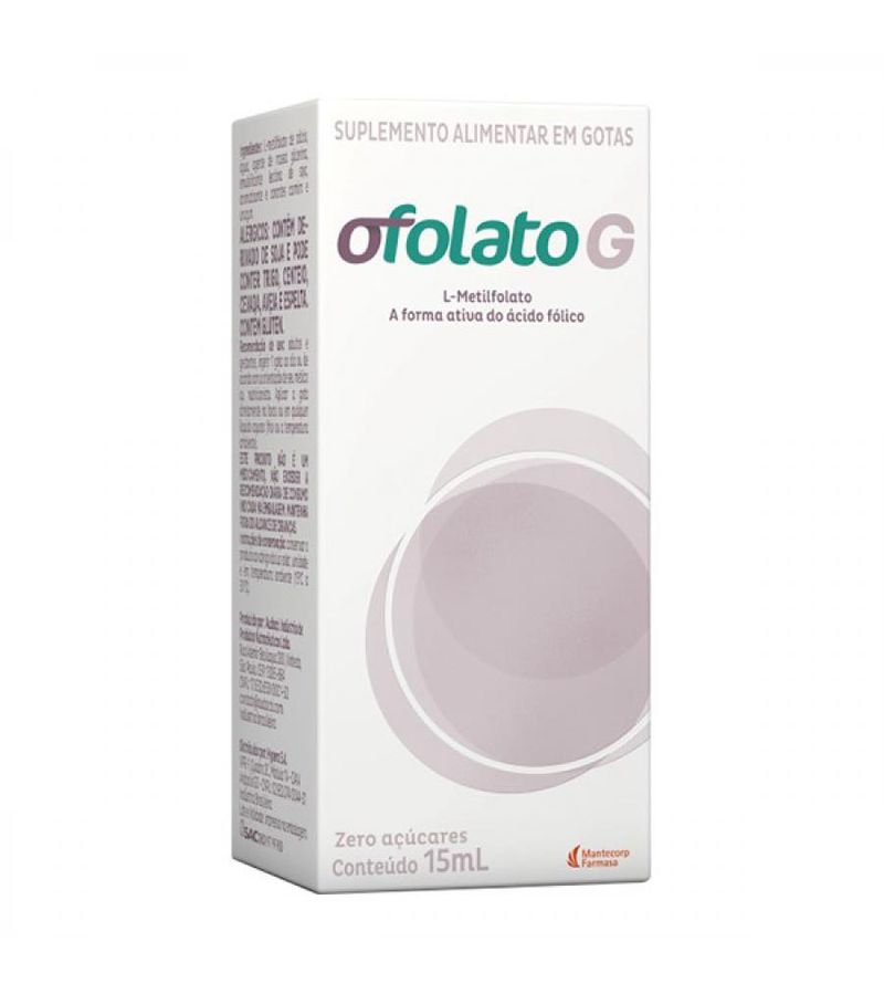Ofolato G Gotas 15ml Sem Açúcar