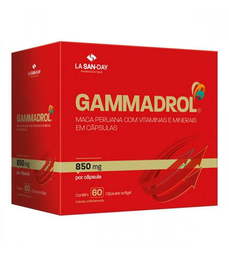 Gammadrol 850mg Com 60 Cápsulas Softgel