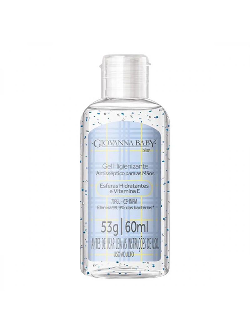 Álcool Em Gel Higienizante Giovanna Baby Blue 60ml