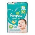 Fralda Pampers Confort Sec G Pacotao Com 20 Unidades