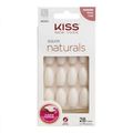 Unhas Posticas Kiss New York Salon Natural Stiletto Longo Com 28  Unidades