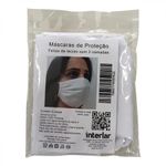 Máscara De Proteção Interlar Branco Com 2 Unidades