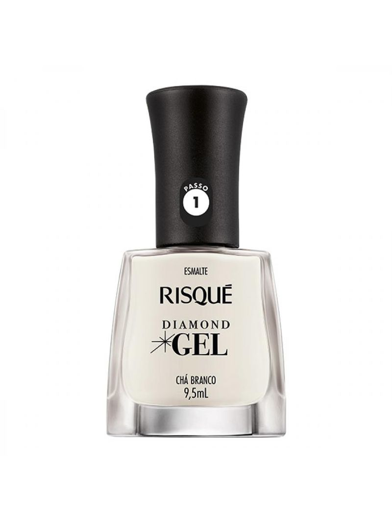 Esmalte Risqué Diamond Gel Chá Branco 9,5ml