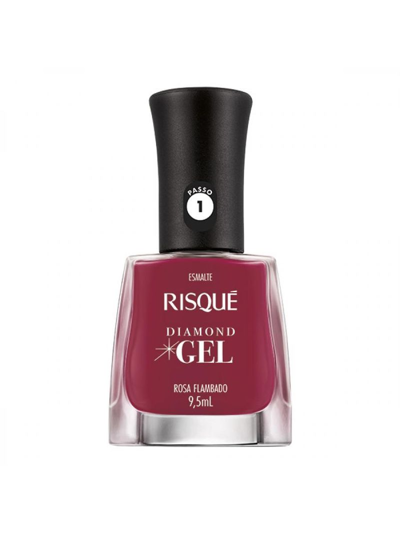 Esmalte Risqué Diamond Gel Rosa Flambado 9,5ml