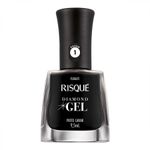 Esmalte Risqué Diamond Gel Preto Caviar 9,5ml