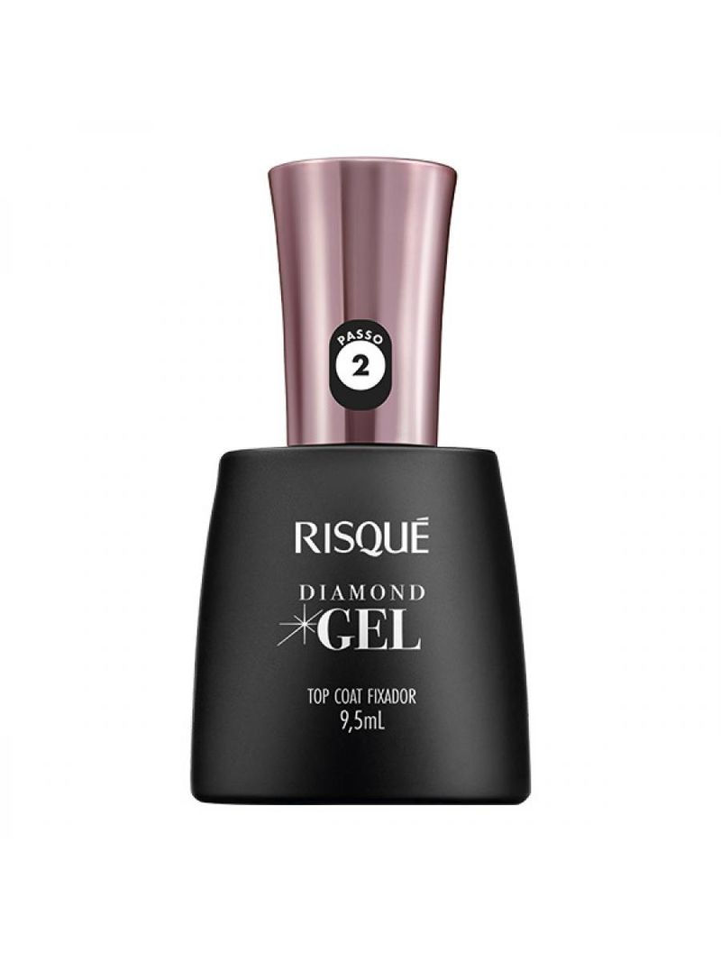 Esmalte Risqué Diamond Gel Top Coat Fixador 9,5ml