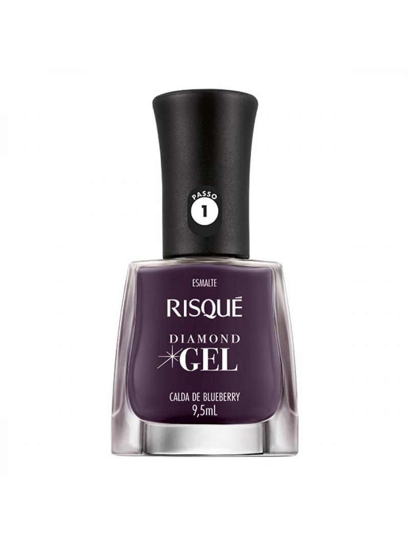 Esmalte Risqué Diamond Gel Calda De Blueberry 9,5ml
