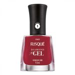 Esmalte Risqué Diamond Gel Vermelho Rubi 9,5ml