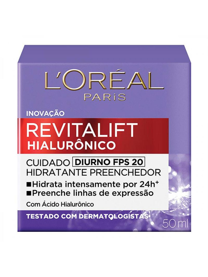 Loréal Revitalift Hialurônico Diurno Fps20 50ml