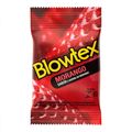 Preservativo Blowtex Morango Com 3 Unidades