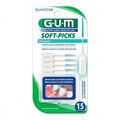 Palito Interdental Gum Soft Picks Original Com 15 Unidades