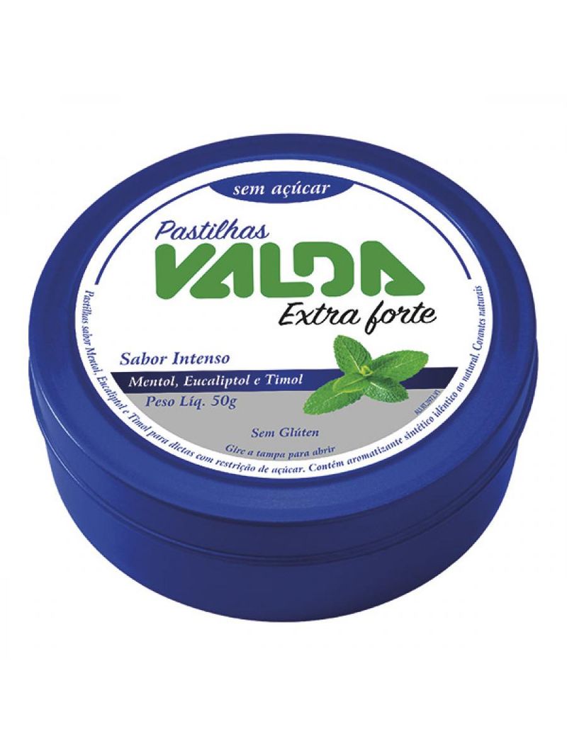 Valda Extra Forte Pastilhas Sem Açúcar 50g
