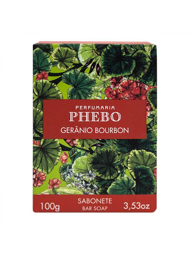 Sabonete Em Barra Phebo Gerânio Bourbon 100g