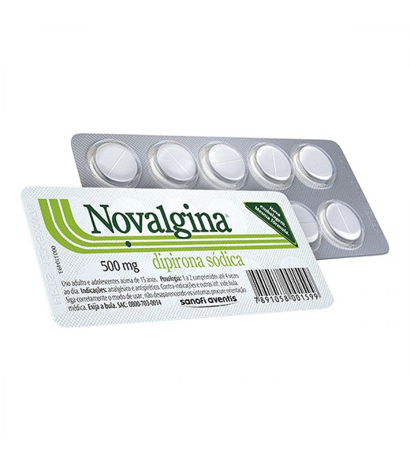 Novalgina 500mg Com 10 Comprimidos