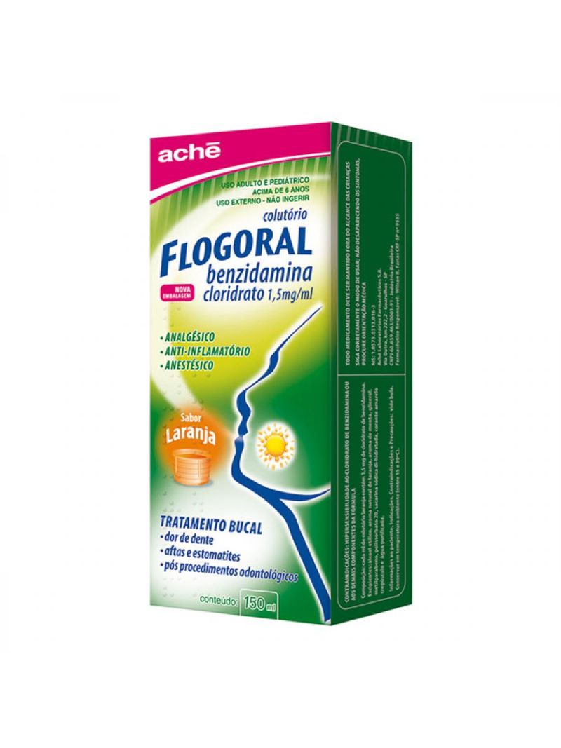 Flogoral Colutório Sabor Laranja 150ml