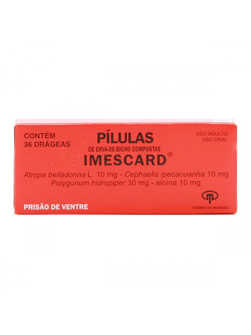 Imescard Com 36 Pílulas
