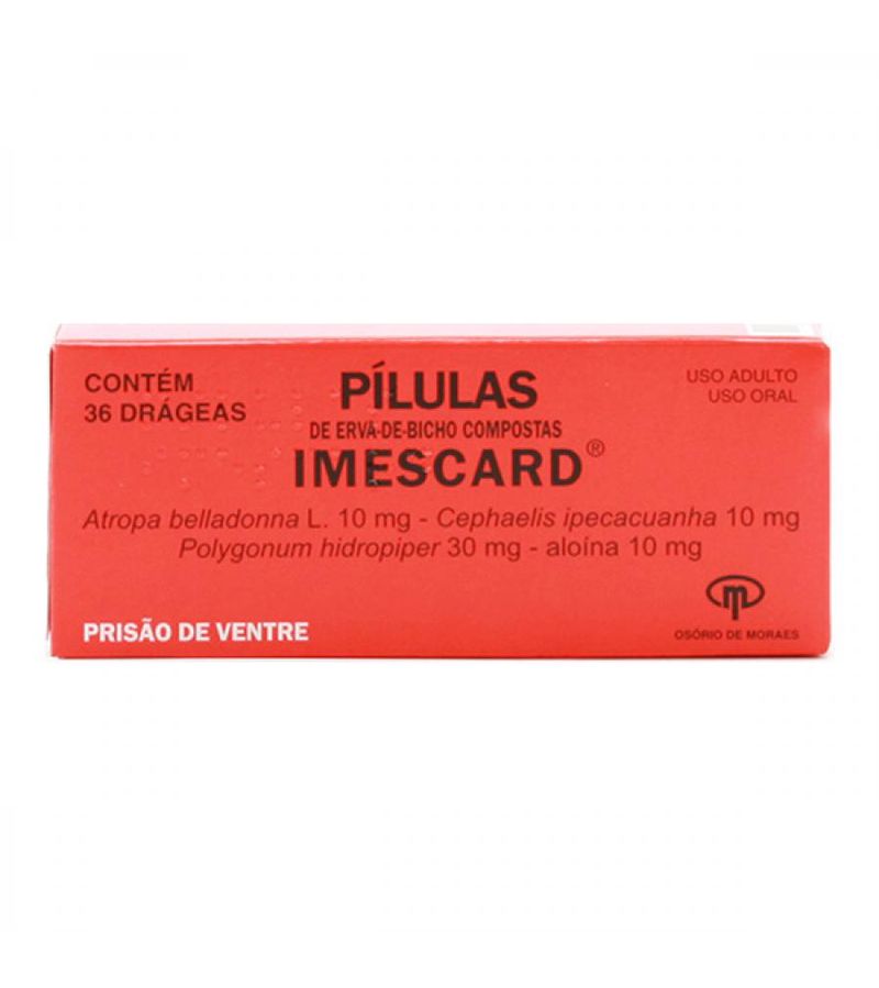 Imescard Com 36 Pílulas