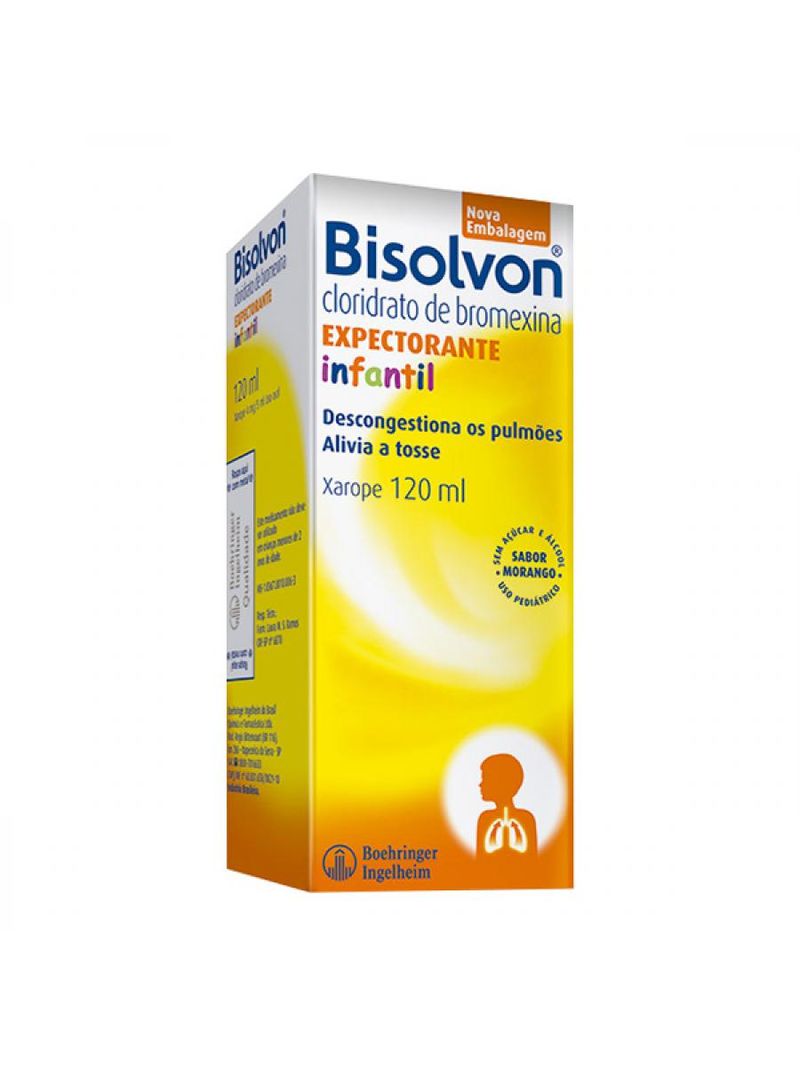 Bisolvon Expectorante Infantil Xarope 120ml 4mg/5ml