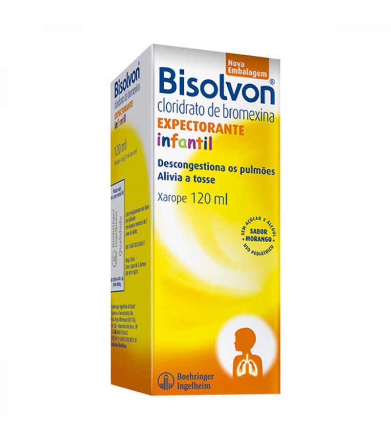 Bisolvon Expectorante Infantil Xarope 120ml 4mg/5ml