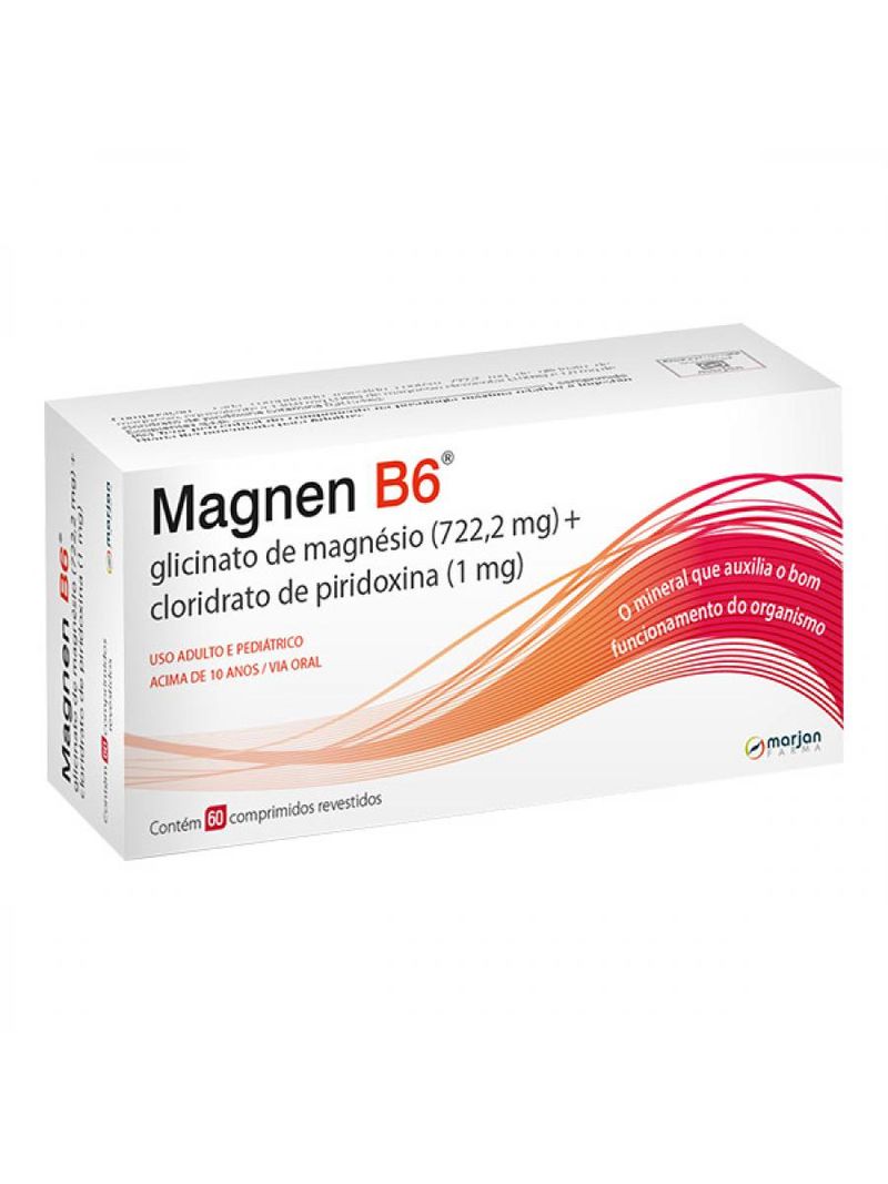 Magnen B6 Com 60 Comprimidos
