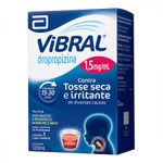 Caixa azul de Vibral Pediátrico Xarope 120ml com detalhes em branco