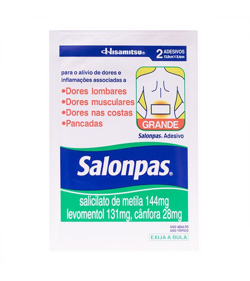 Salonpas Com 2 Adesivos Grandes 303,4mg