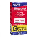 Paracetamol Teuto 750mg Com 20 Comprimidos