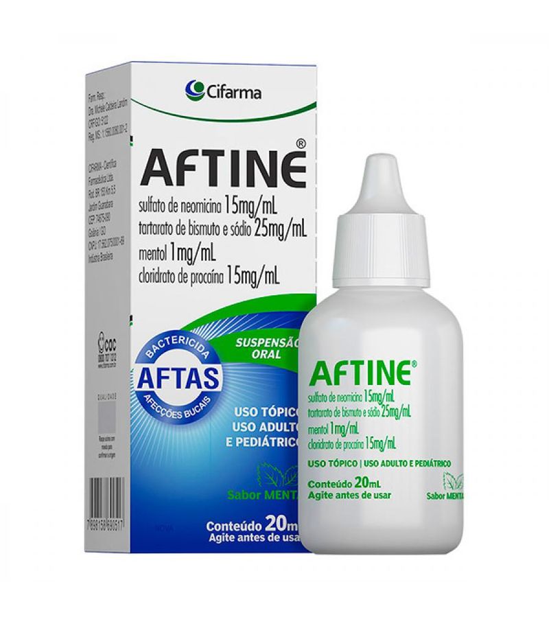 Aftine Suspensão Oral Gotas 20ml