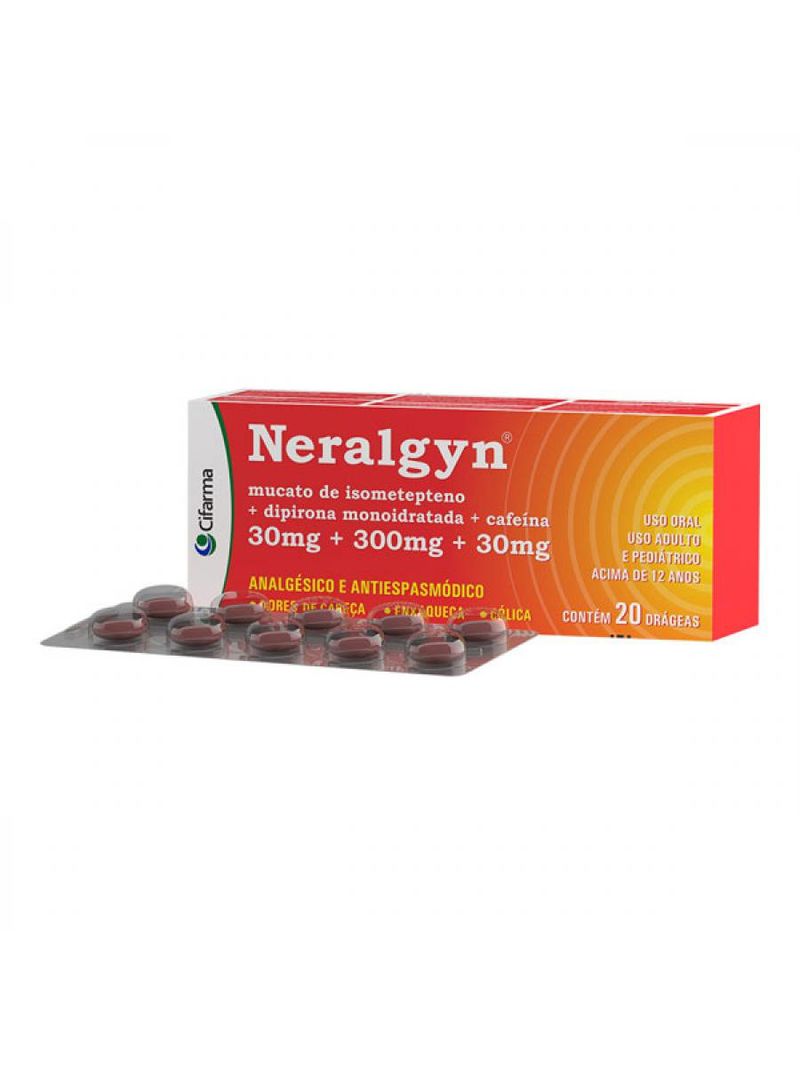 Neralgyn Com 20 Drágeas