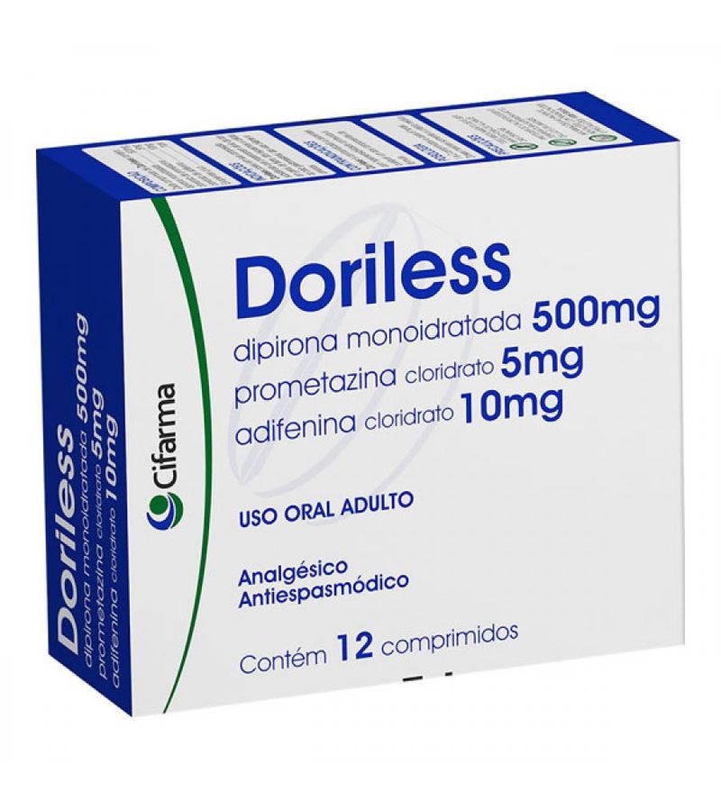 Doriless Com 12 Comprimidos