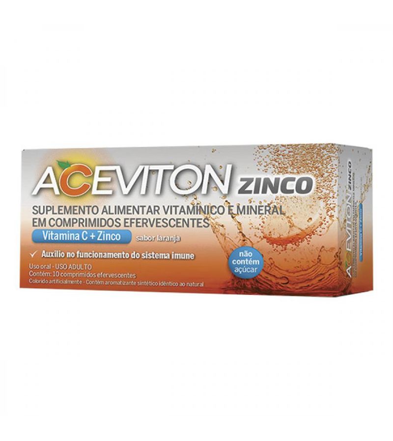 Aceviton Zinco Com 30 Comprimidos Efervescentes