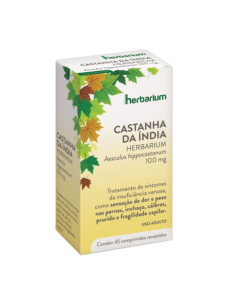 Castanha Da Índia Herbarium 100mg Com 45 Comprimidos