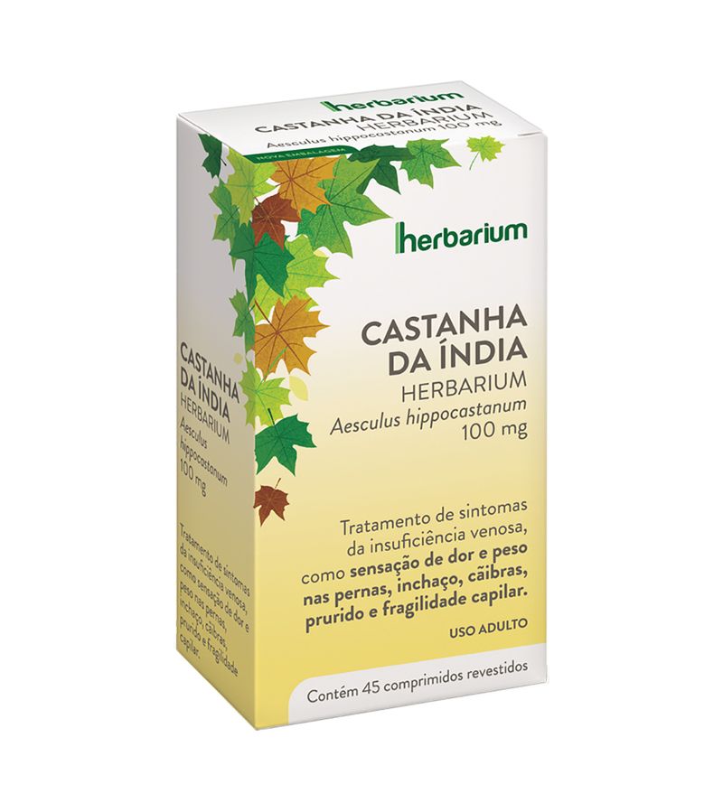 Castanha Da Índia Herbarium 100mg Com 45 Comprimidos