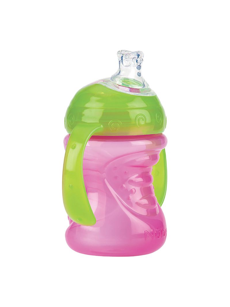 COPO NUBY 240ML COM ALCA ROSA